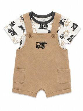 NWT Wrangler Baby Boy 2 Piece Outfit Set Size 6-9 Months Construction Truck
